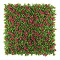 Artificial Flowering Pink Green Wall 40" x 40" 11SQ FT Commercial Grade UV Resistant