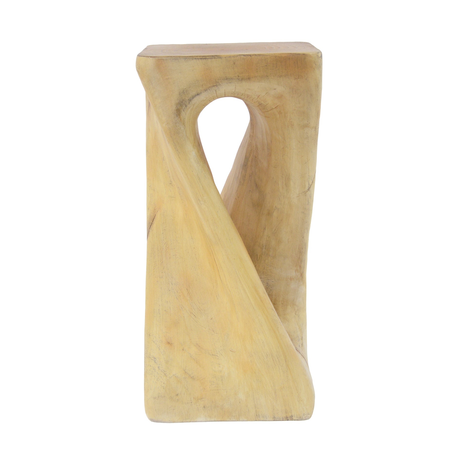 Outdoor/Indoor Side Table, Twist Shape End Table