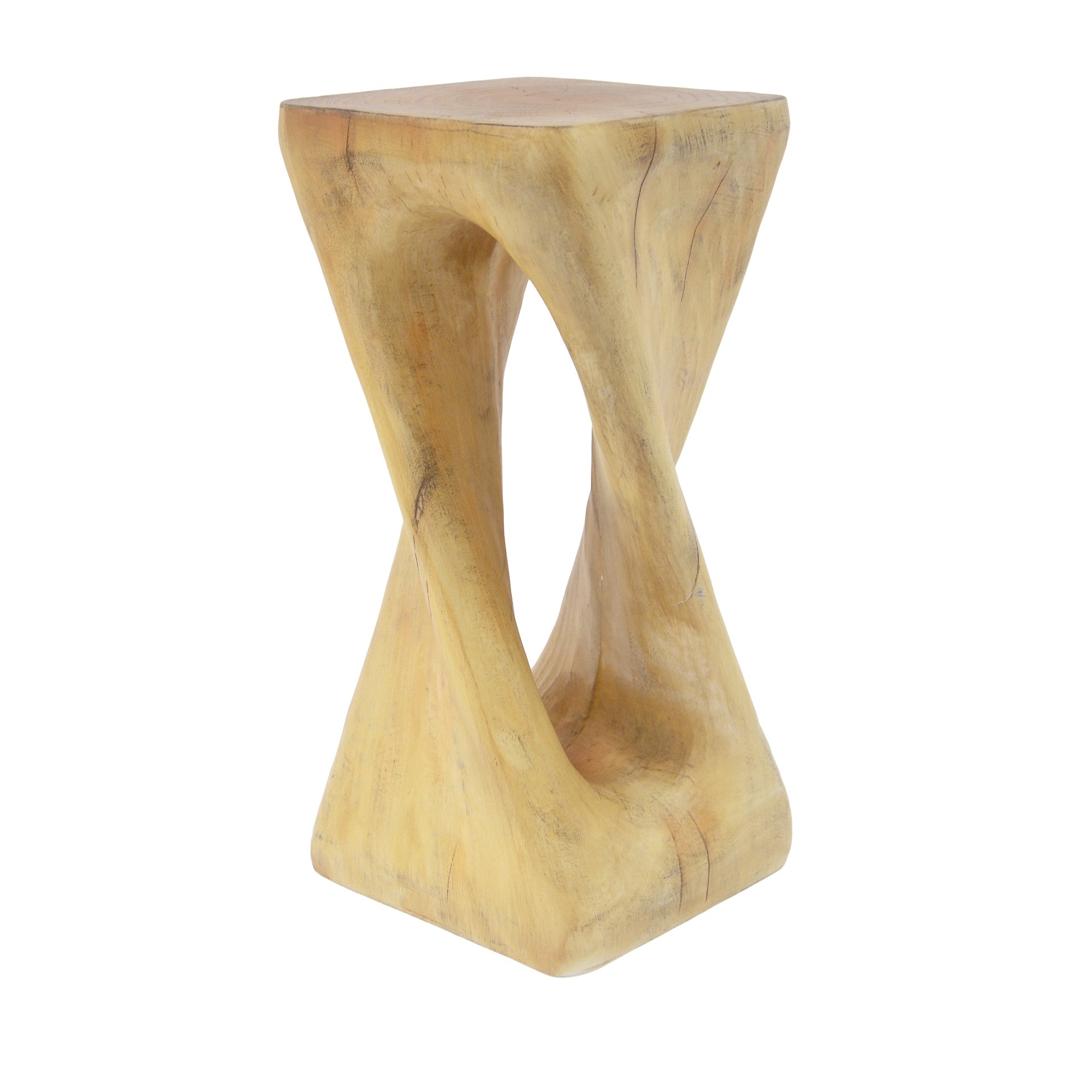 Outdoor/Indoor Side Table, Twist Shape End Table