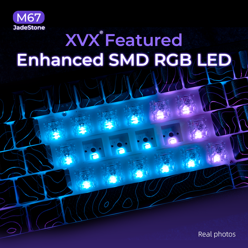 XVX M67 JadeStone Mechanical Keyboard With IMD-Tech Keycaps