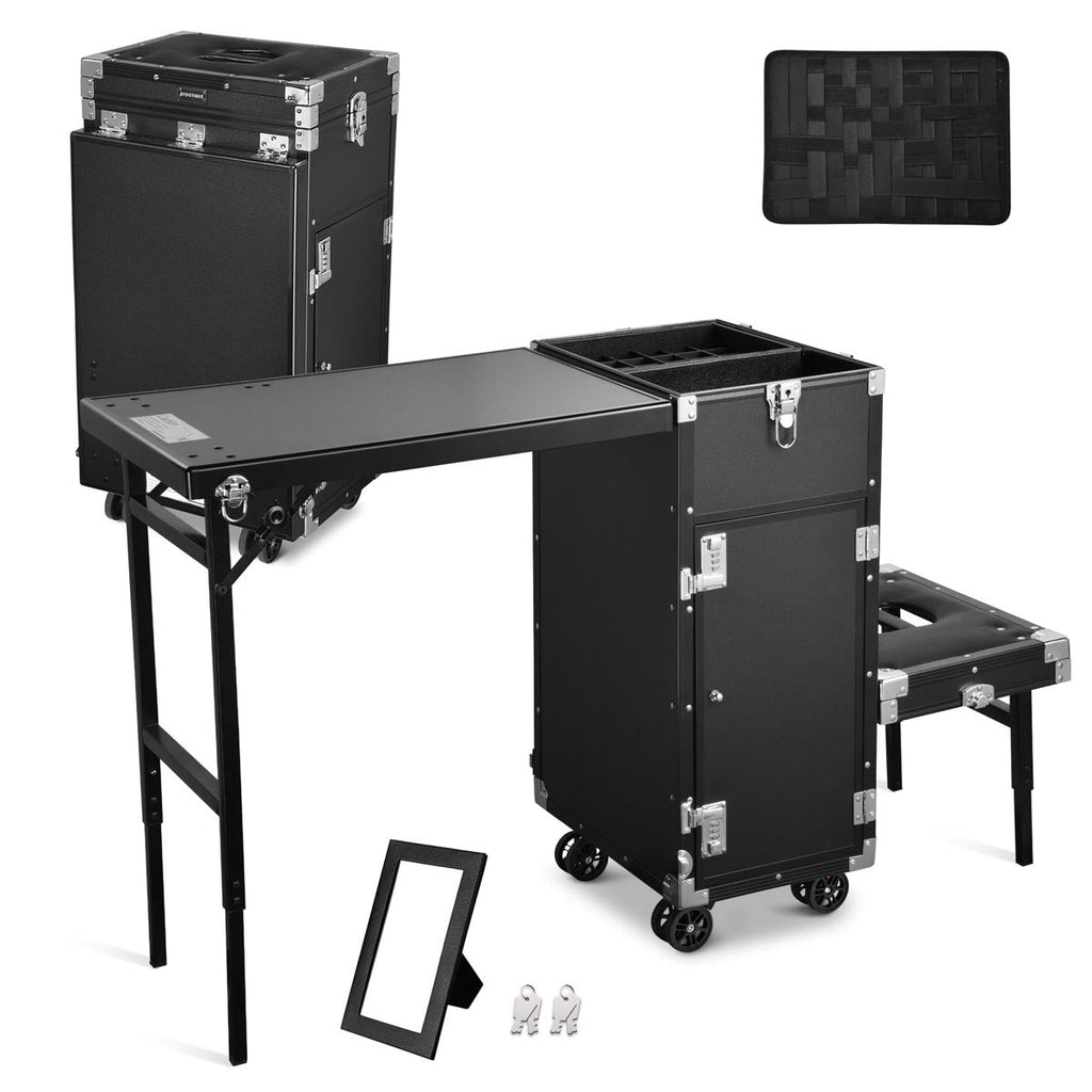 Byootique Cart with Footrest Portable Trolley with Drawers