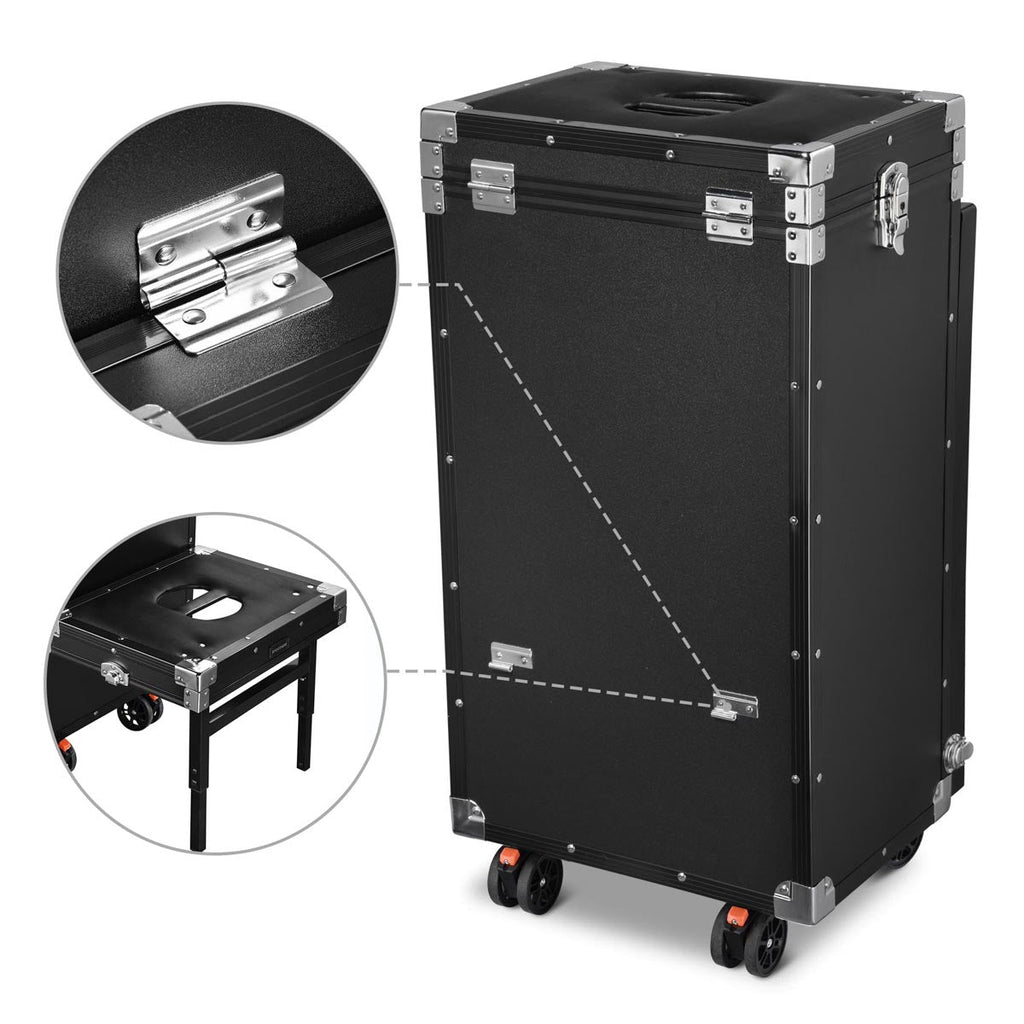 Byootique Cart with Footrest Portable Trolley with Drawers