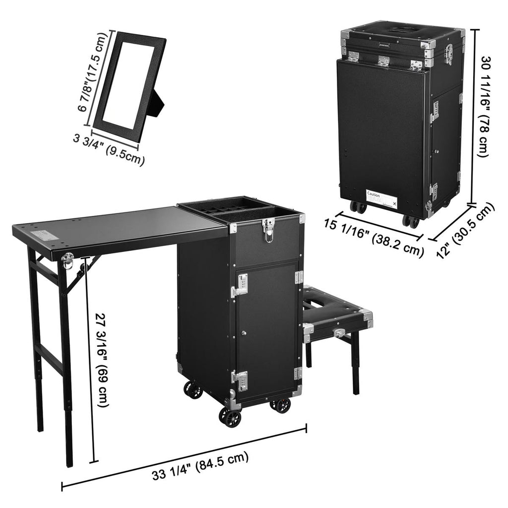 Byootique Cart with Footrest Portable Trolley with Drawers