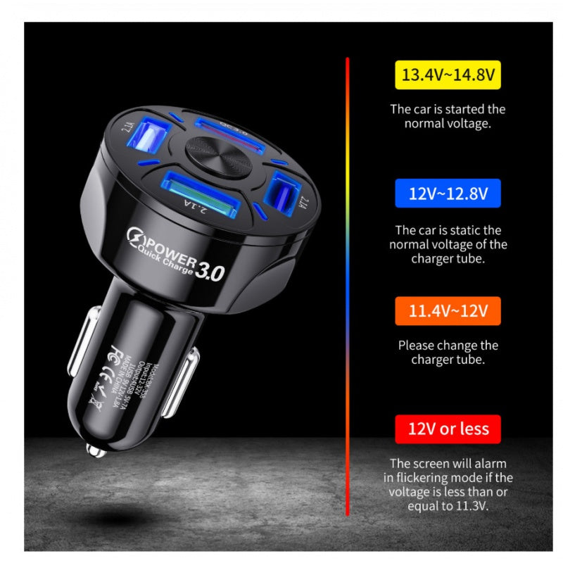 45W Fast Charge Car Charger One For Four