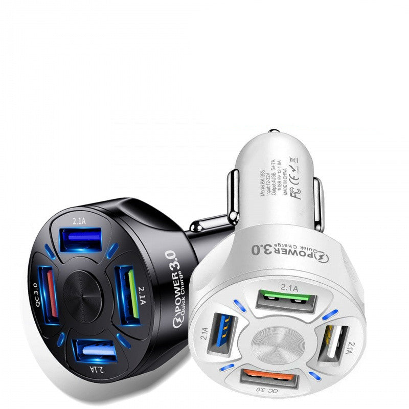 45W Fast Charge Car Charger One For Four