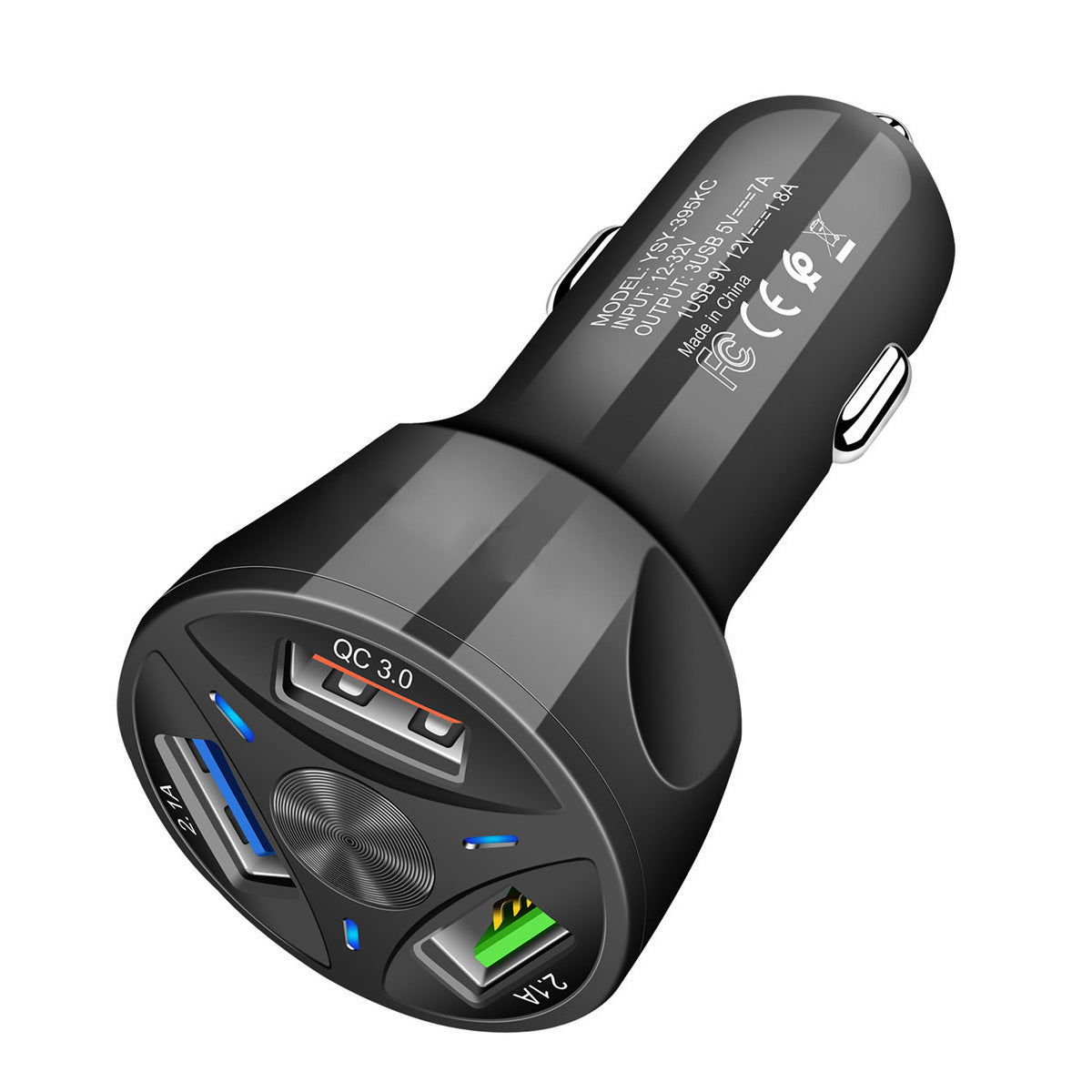 45W Fast Charge Car Charger One For Four
