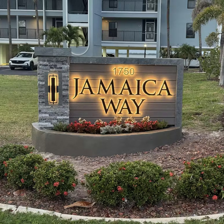 Backlit LED House Address Numbers