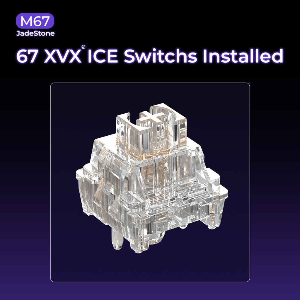 XVX M67 JadeStone Mechanical Keyboard With IMD-Tech Keycaps