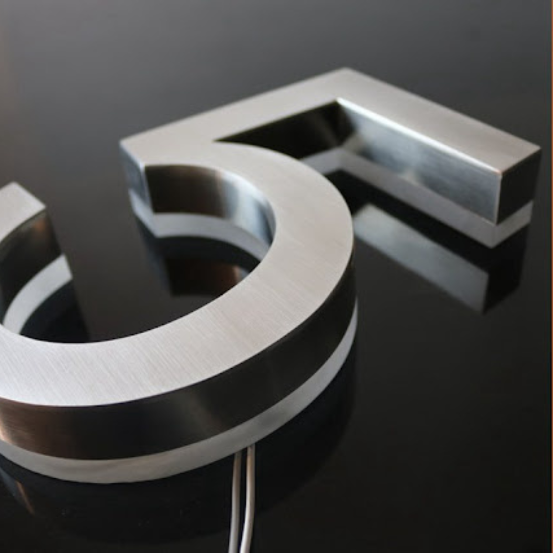 Backlit LED House Address Numbers