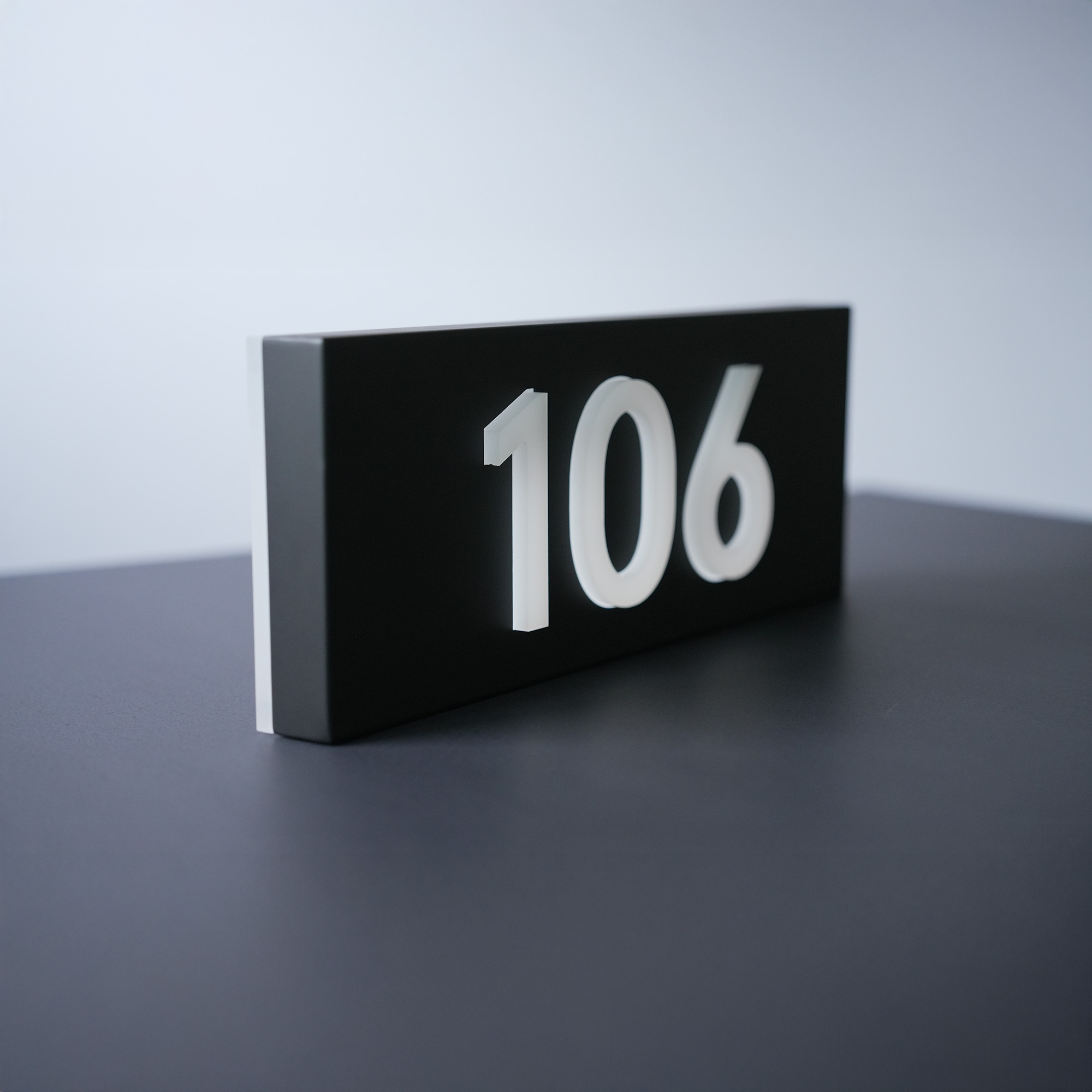 3D Acrylic Metal Backlit House Numbers