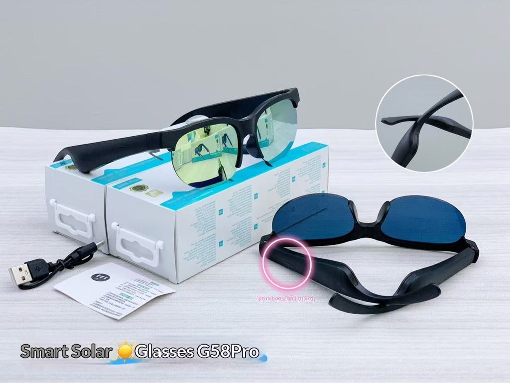 G58 Pro AI Smart Translation Bluetooth Earphone Glasses