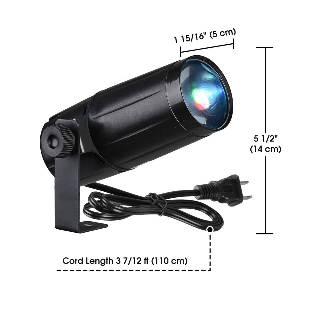 Yescom Pinspot LED Disco Light Party Club Lighting RGB