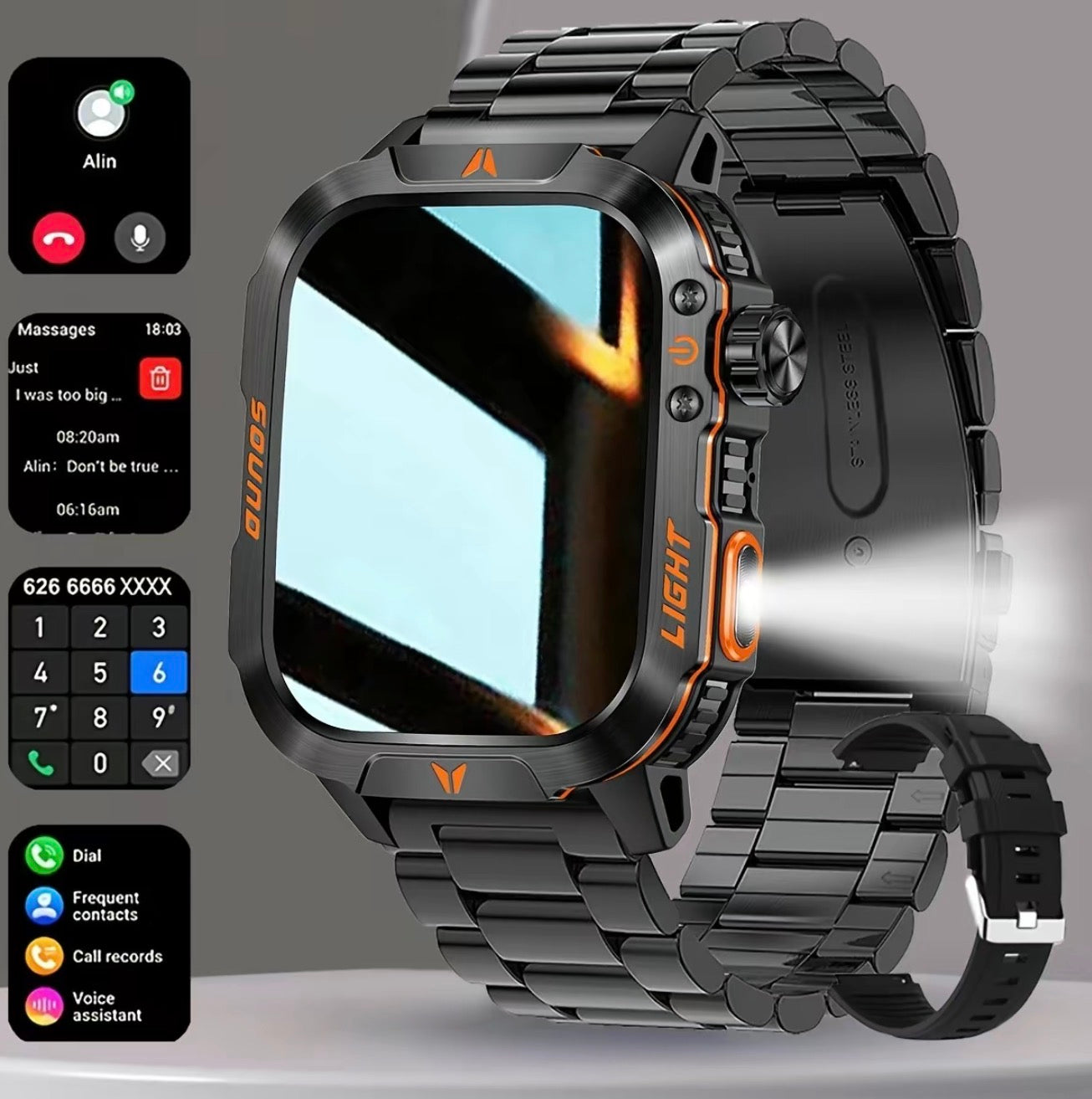 IronSync Ultra Smart Watch For Android And IPhone