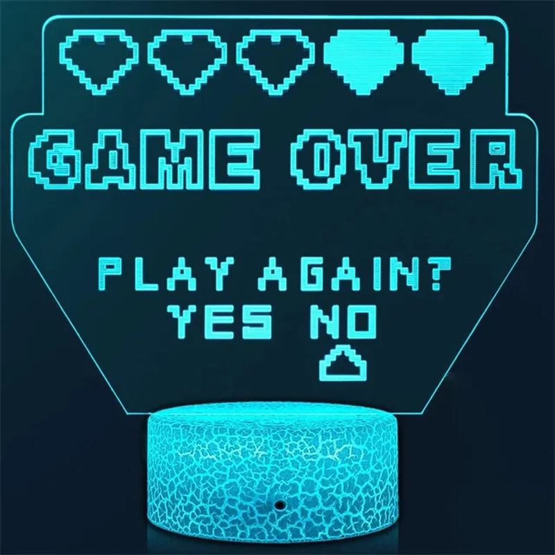 3D LED Gaming Setup RGB Lamp USB Powered Game Room Multiple Choices