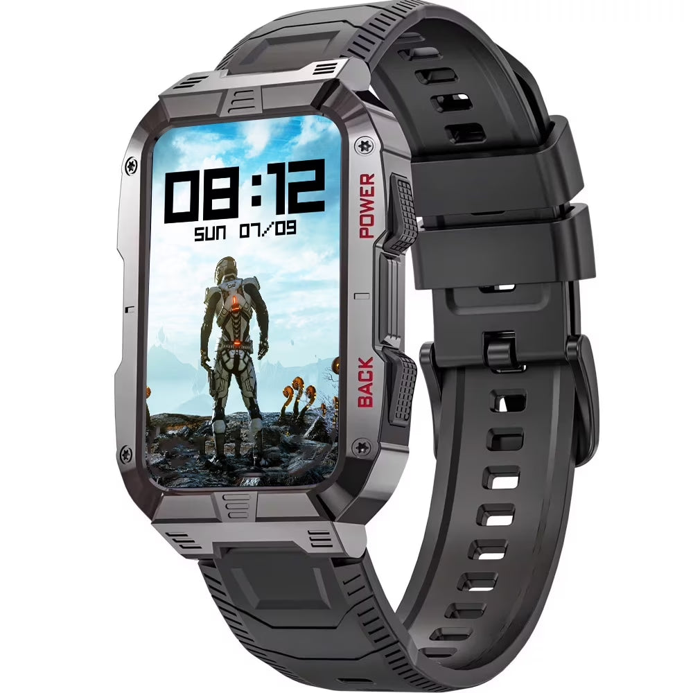 Smart Watch, Answer and Make Phone Calls,Ip68 Waterproof Sports Smart Watch for Men, Black