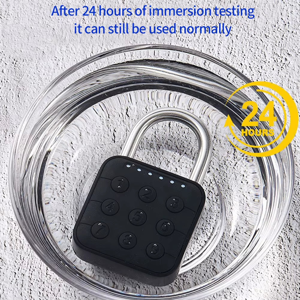 Smart Biometric Fingerprint Keyless Door Lock Portable Anti-Theft USB Rechargeable Security Padlock for Luggage Case Drawer