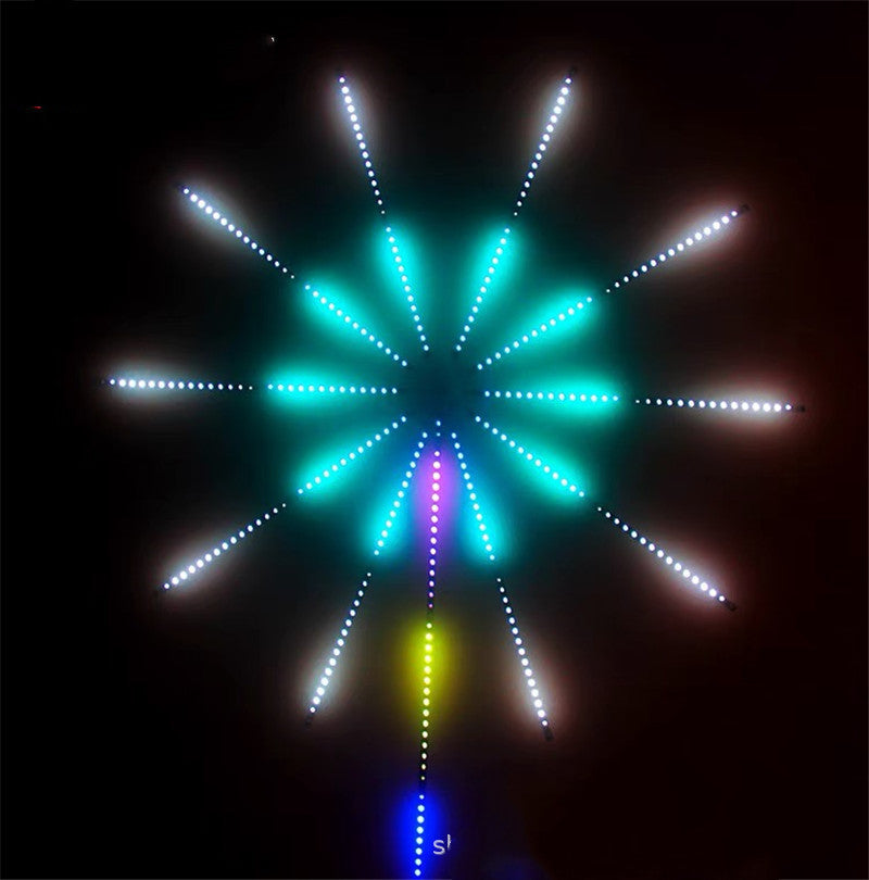 LED Voice-activated Marquee Fireworks Light Full-color Decorative 1.5 M