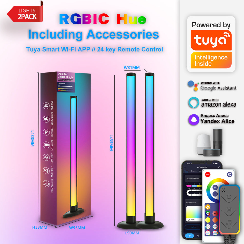 Music Pickup Lamp LED Ceiling Lamp Graffiti Desktop Bedside Lamp WIFI Magic Floor Lamp