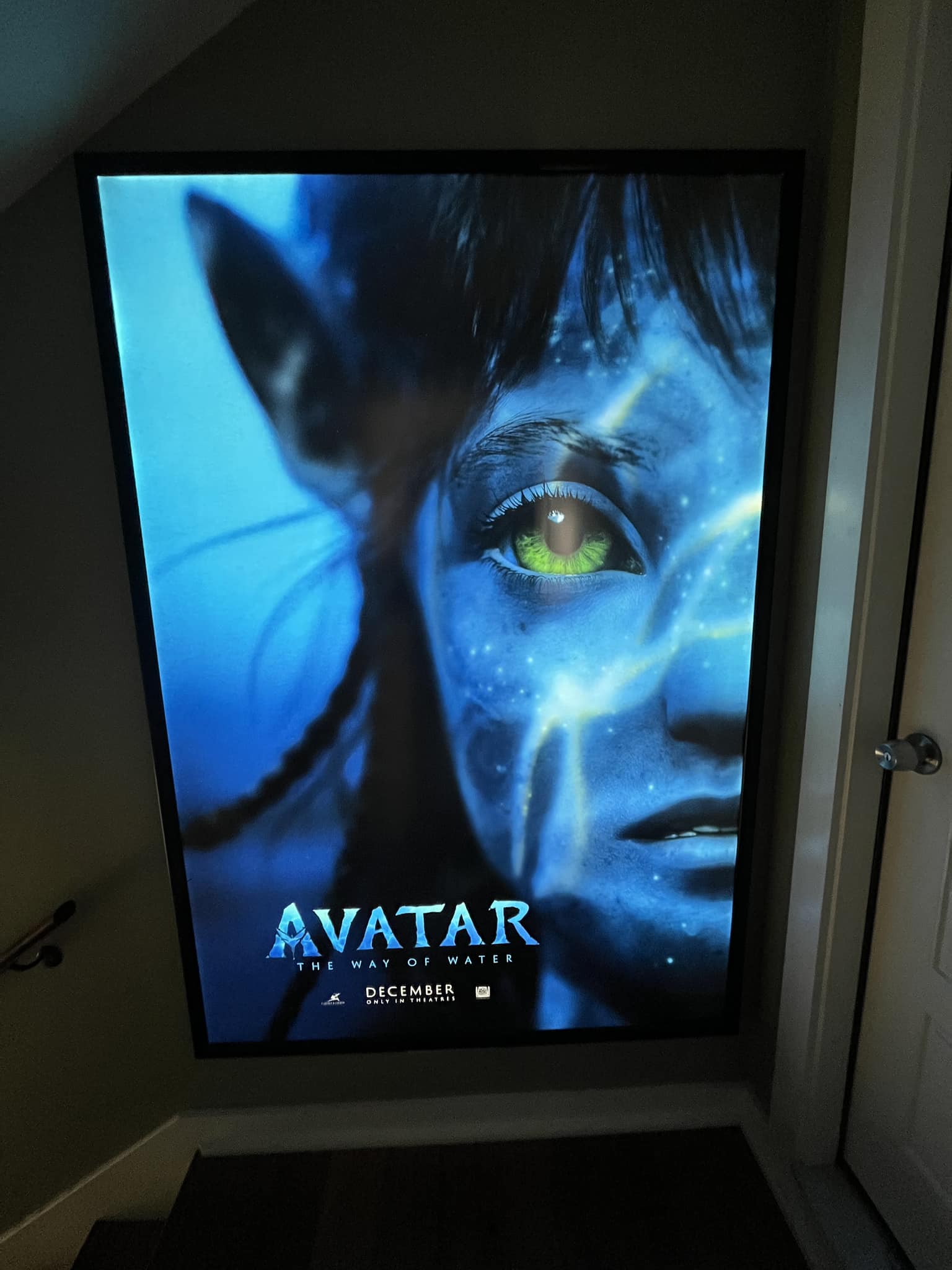 1 Qty Glowbox "World Famous" LED Poster Frame - Select Poster Size:
