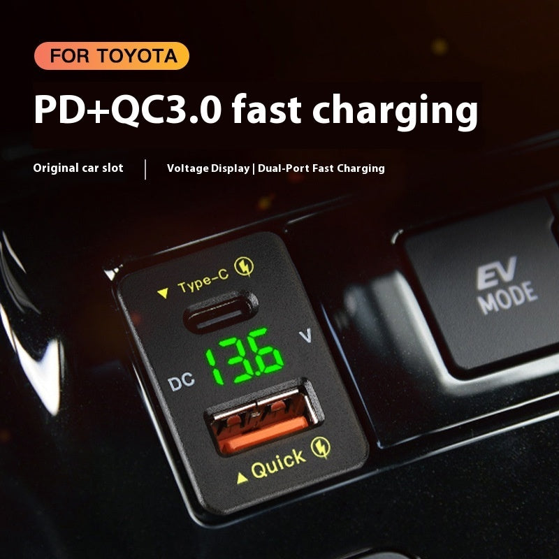 48W Fast Charge QC30 Car Modification Mobile Phone Charger