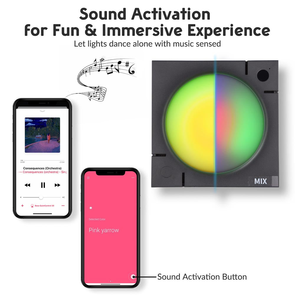Yescom LifeSmart Cololight LED Round Light MIX WiFi Alexa/Google Voice Control