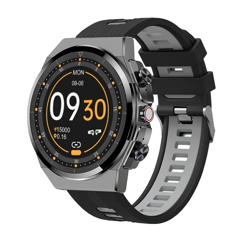 2-in-1 Bluetooth Talking Heart Rate Monitoring Smart Watch