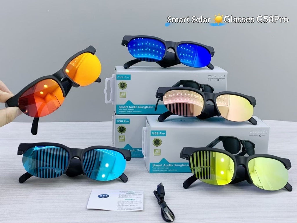 G58 Pro AI Smart Translation Bluetooth Earphone Glasses