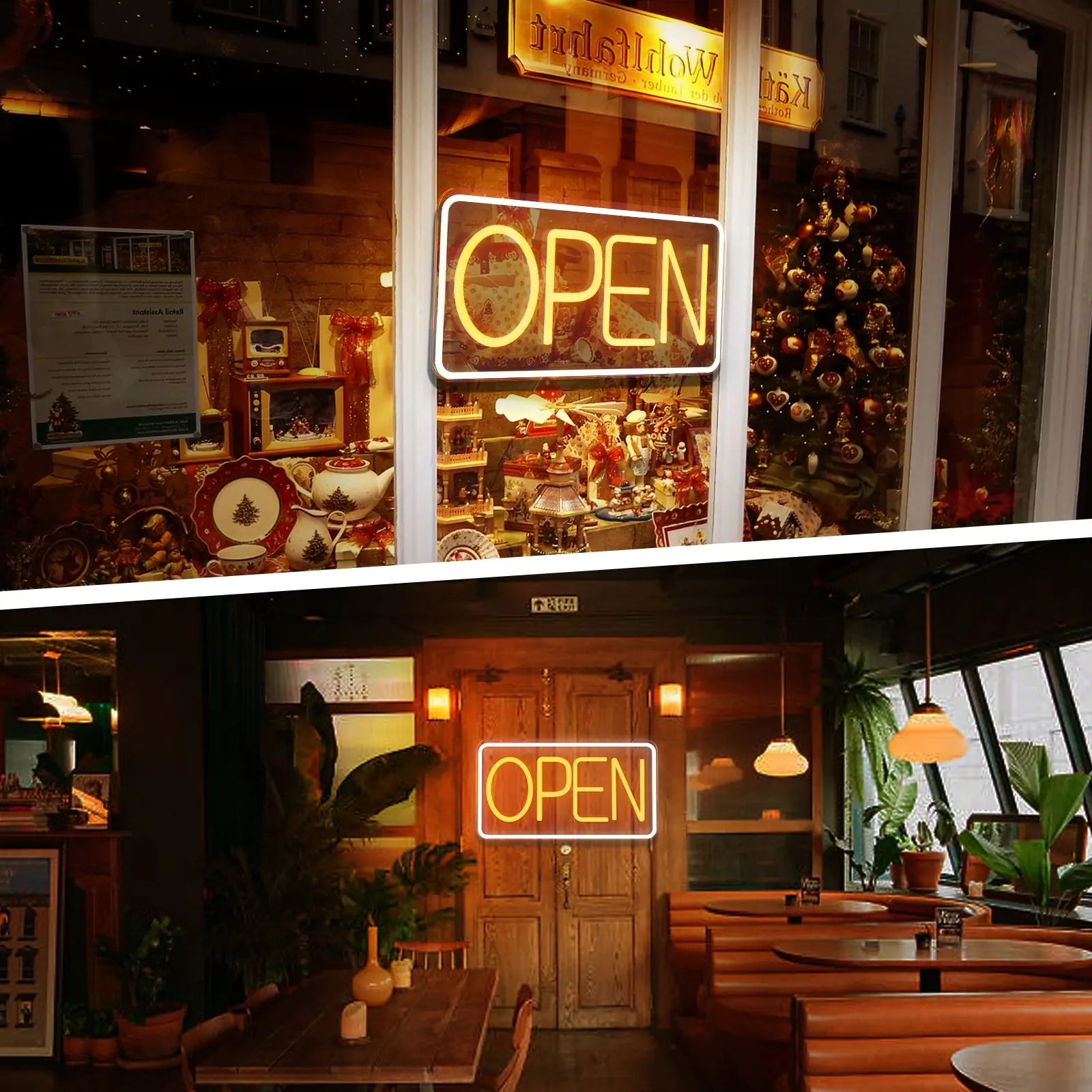 Retail LED Neon Store Open Sign Light For Storefront Businesses