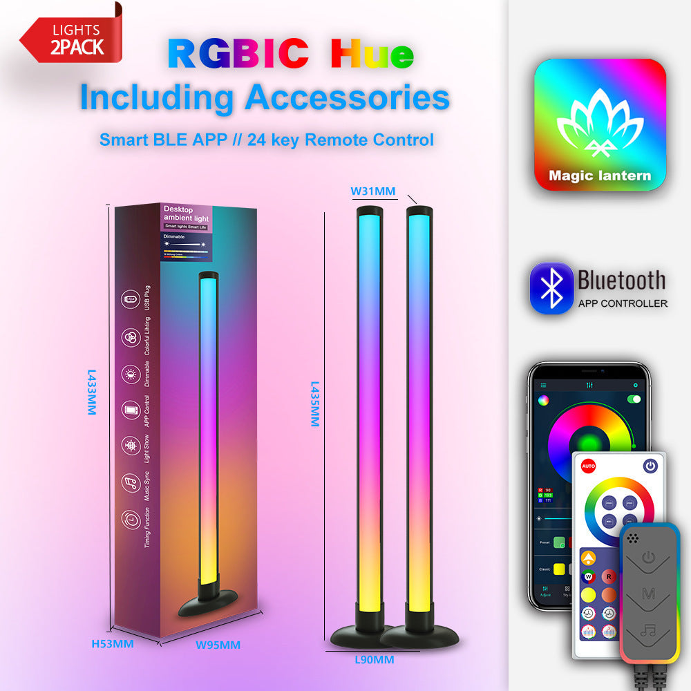 Music Pickup Lamp LED Ceiling Lamp Graffiti Desktop Bedside Lamp WIFI Magic Floor Lamp