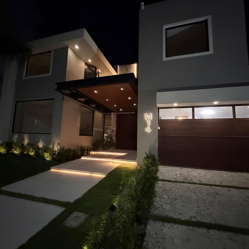 Backlit LED House Address Numbers