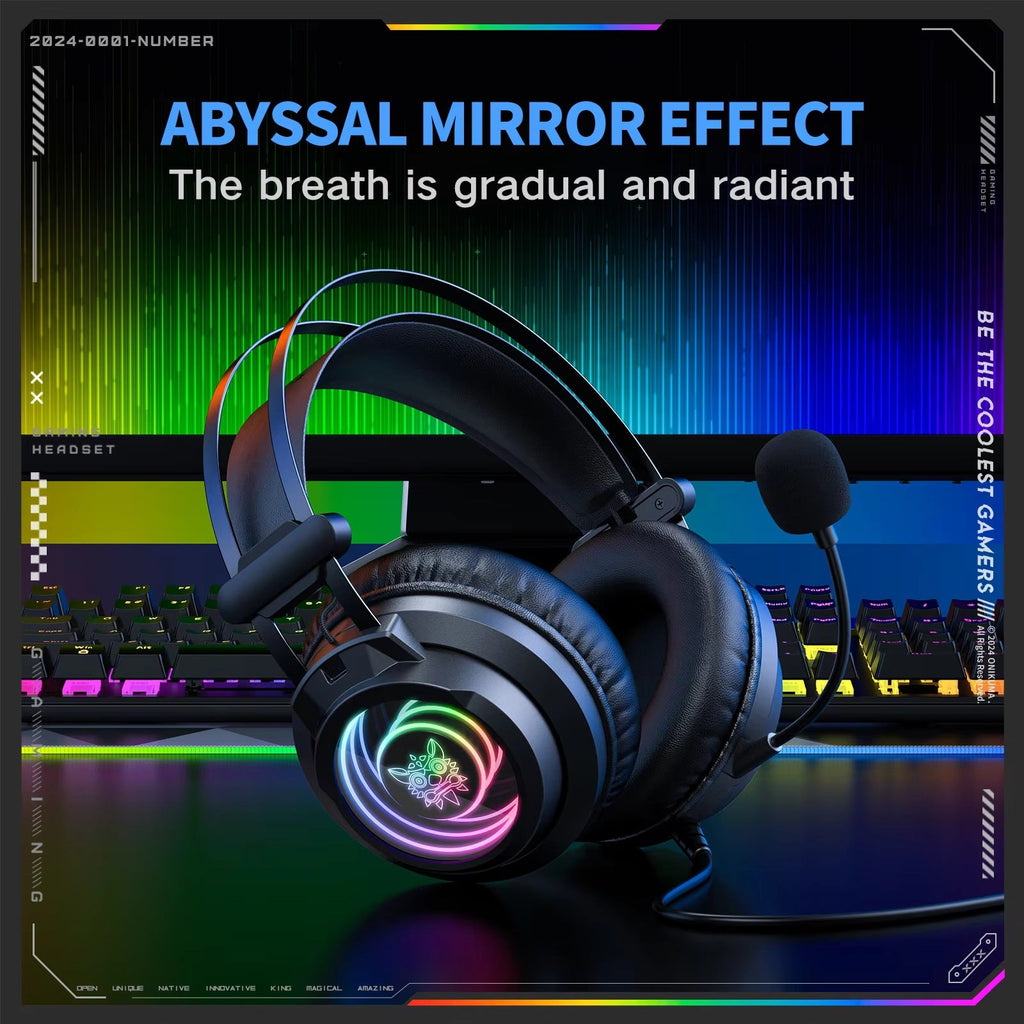 Gaming Headphones Infinite Surround Sound Over ear Computer Laptop