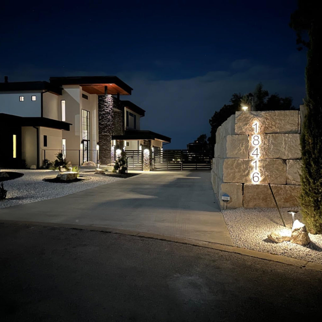 Backlit LED House Address Numbers