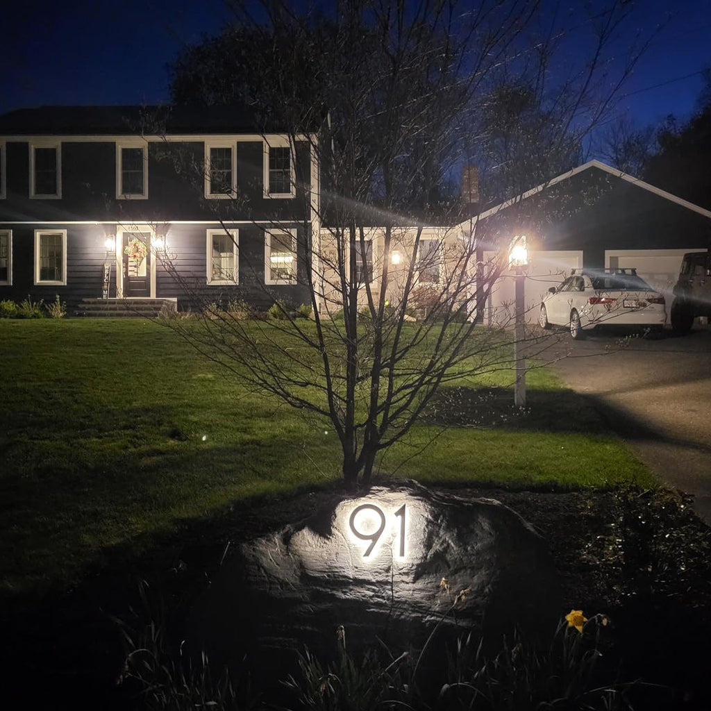 Backlit LED House Address Numbers