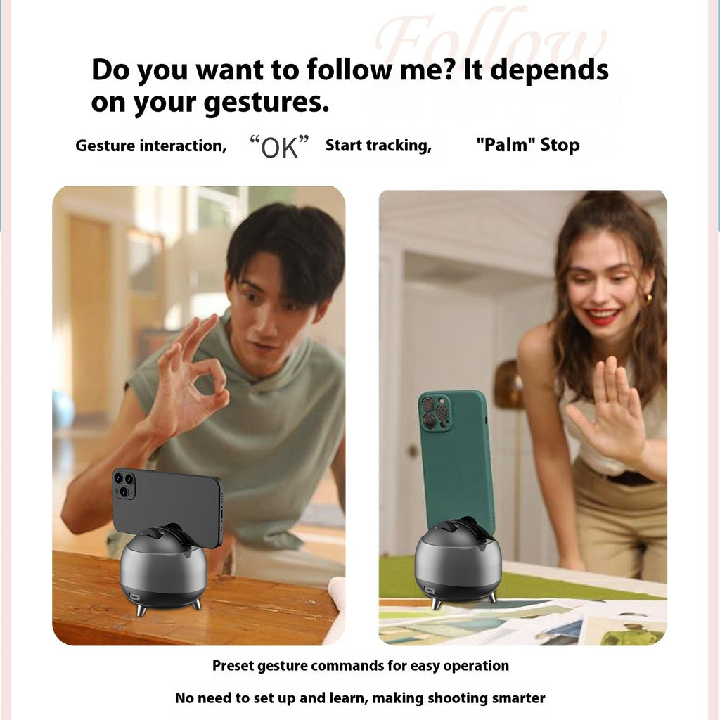 New Dual-axis Q8 Intelligent AI Face Recognition Automatic Mobile Phone Tracking Head Stabilizer