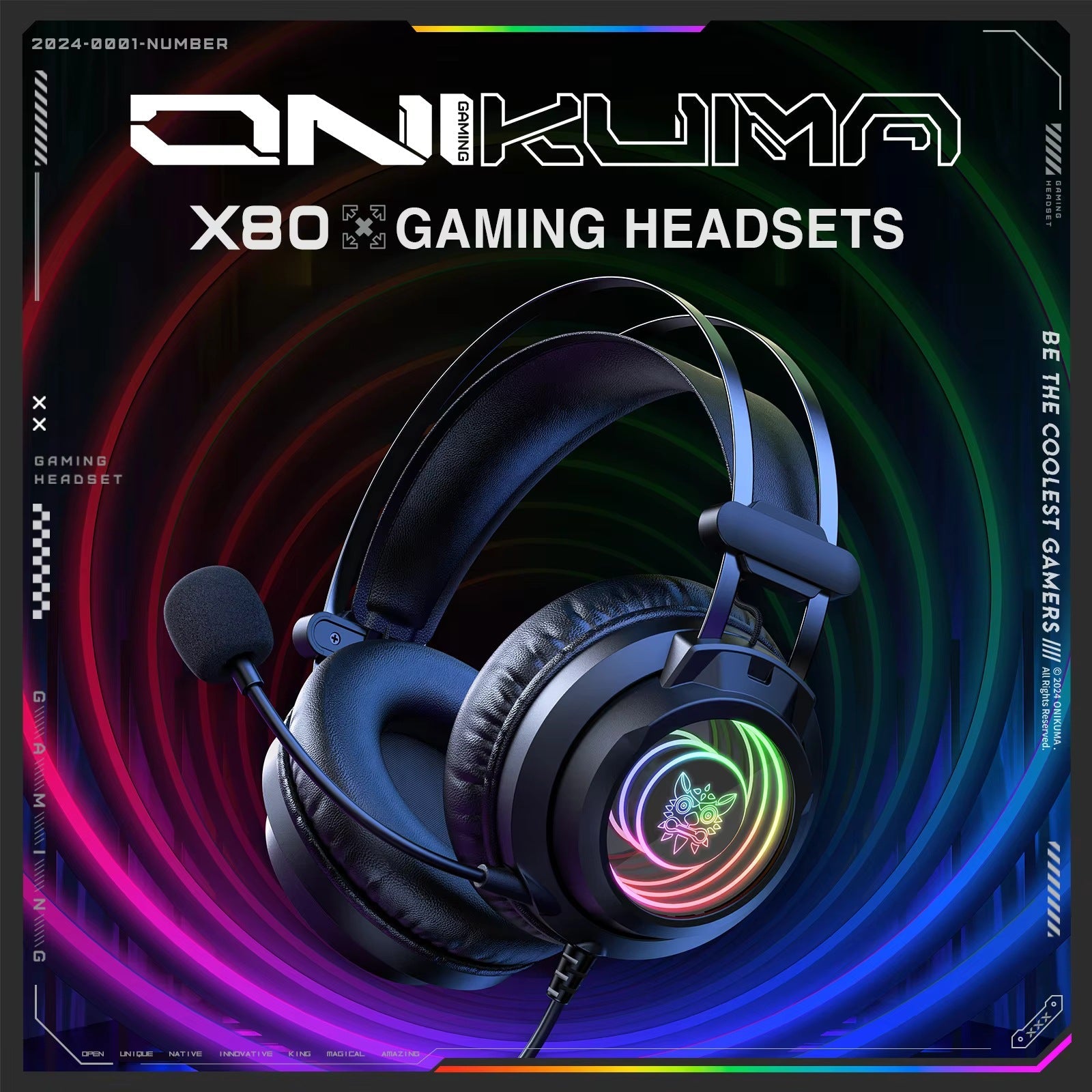 Gaming Headphones Infinite Surround Sound Over ear Computer Laptop