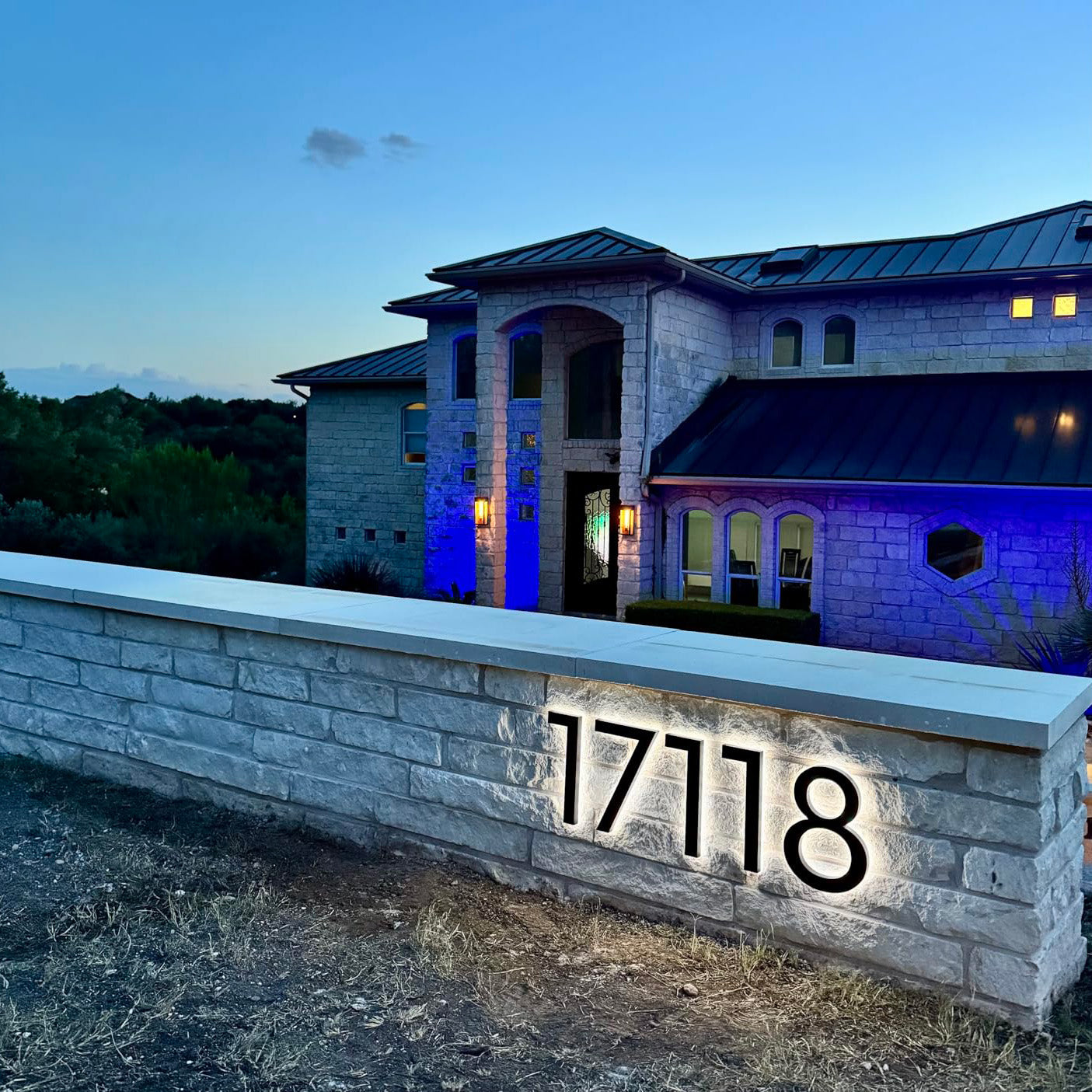 Backlit LED House Address Numbers
