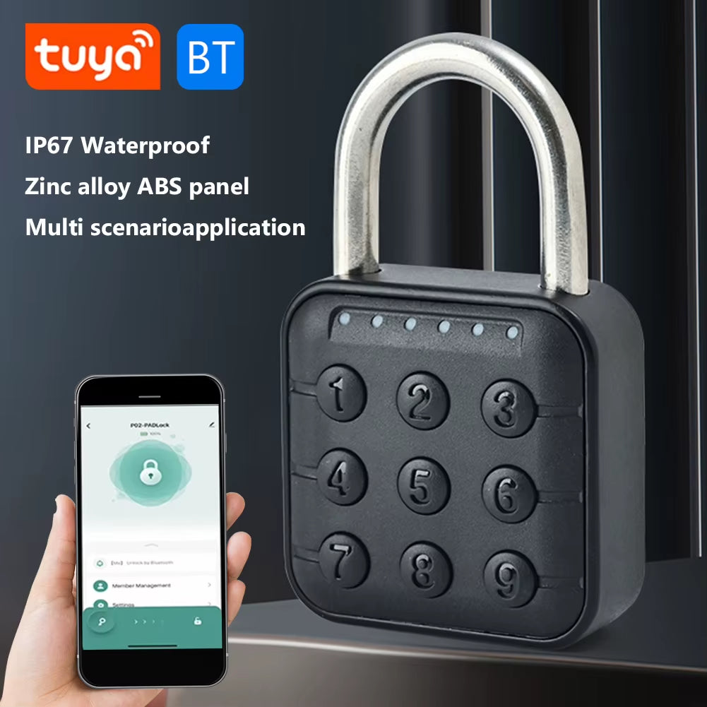 Smart Biometric Fingerprint Keyless Door Lock Portable Anti-Theft USB Rechargeable Security Padlock for Luggage Case Drawer