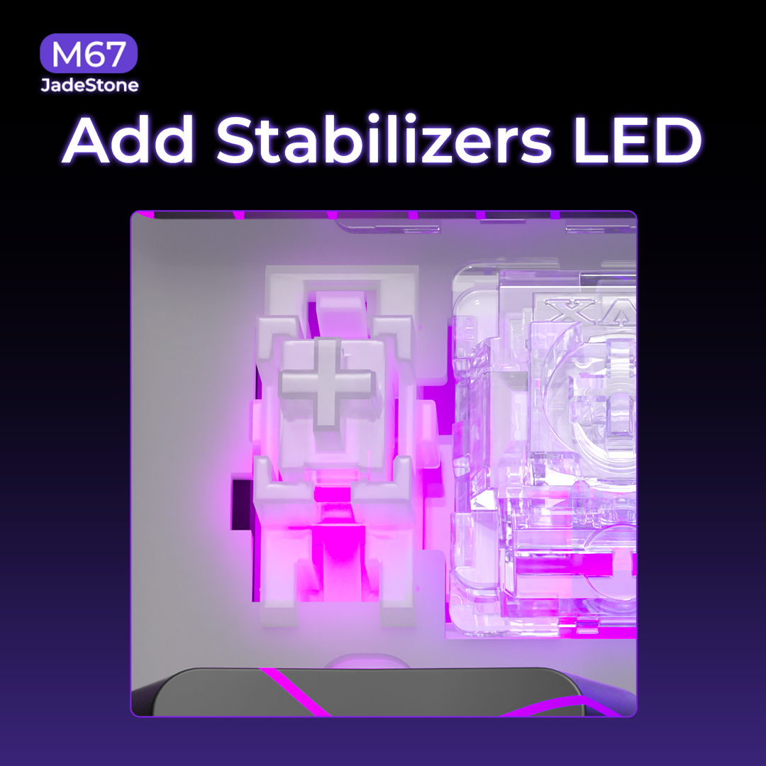 XVX M67 JadeStone Mechanical Keyboard With IMD-Tech Keycaps