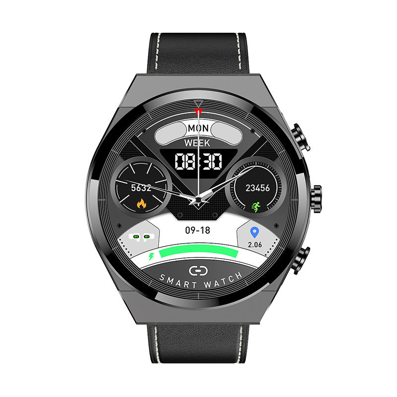 2-in-1 Bluetooth Talking Heart Rate Monitoring Smart Watch