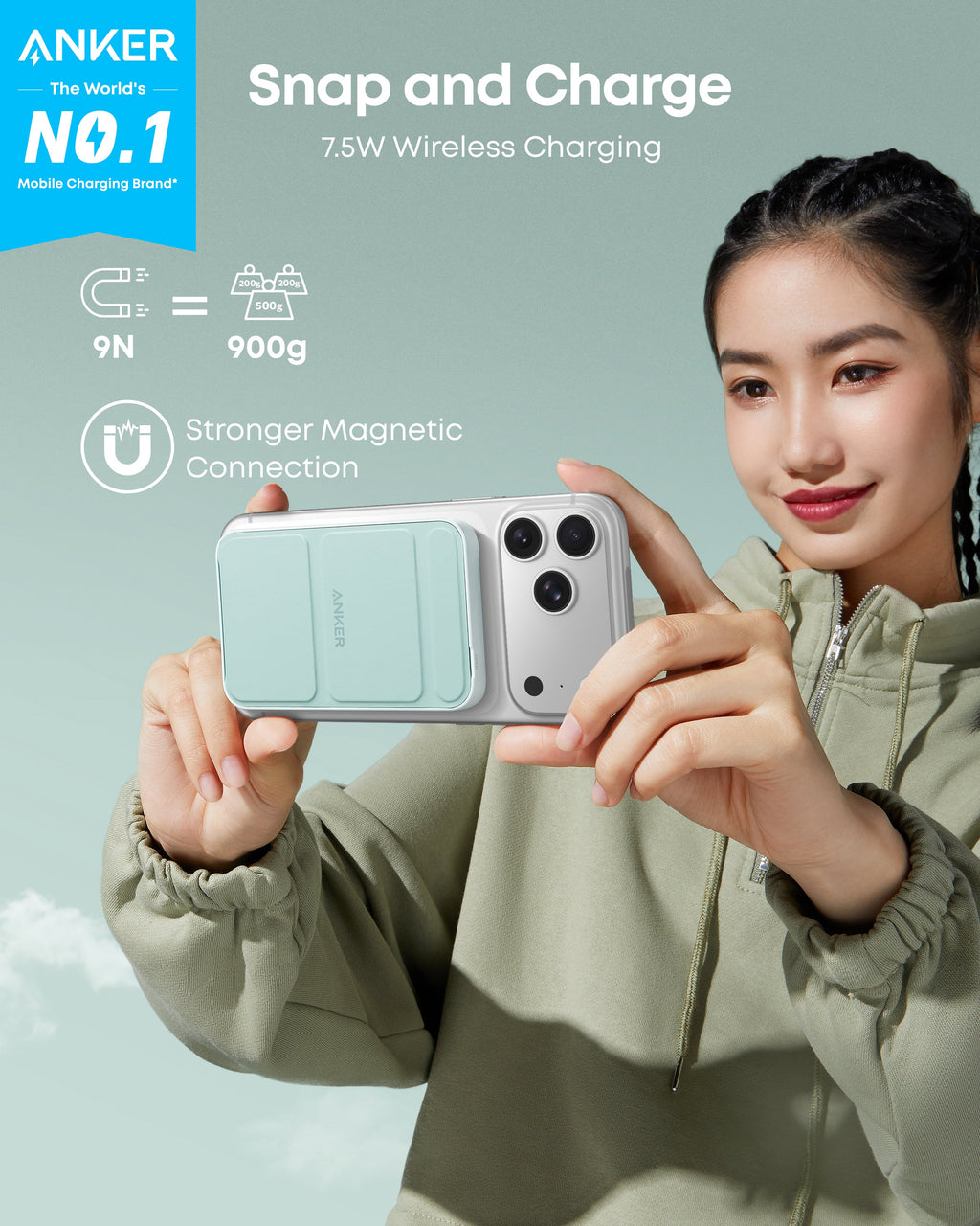 Anker 622 Portable Charger Magnetic Battery (MagGo)