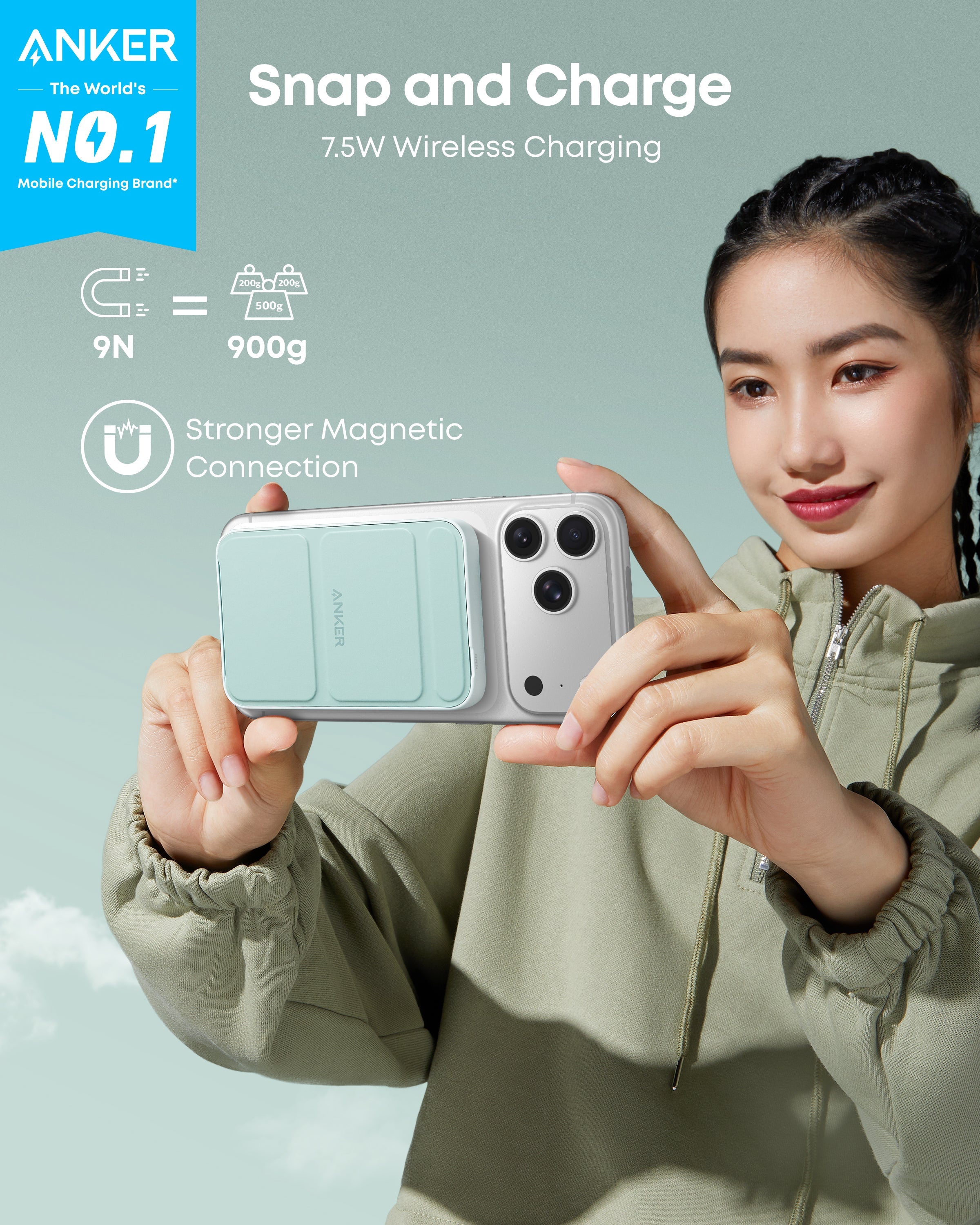Anker 622 Portable Charger Magnetic Battery (MagGo)