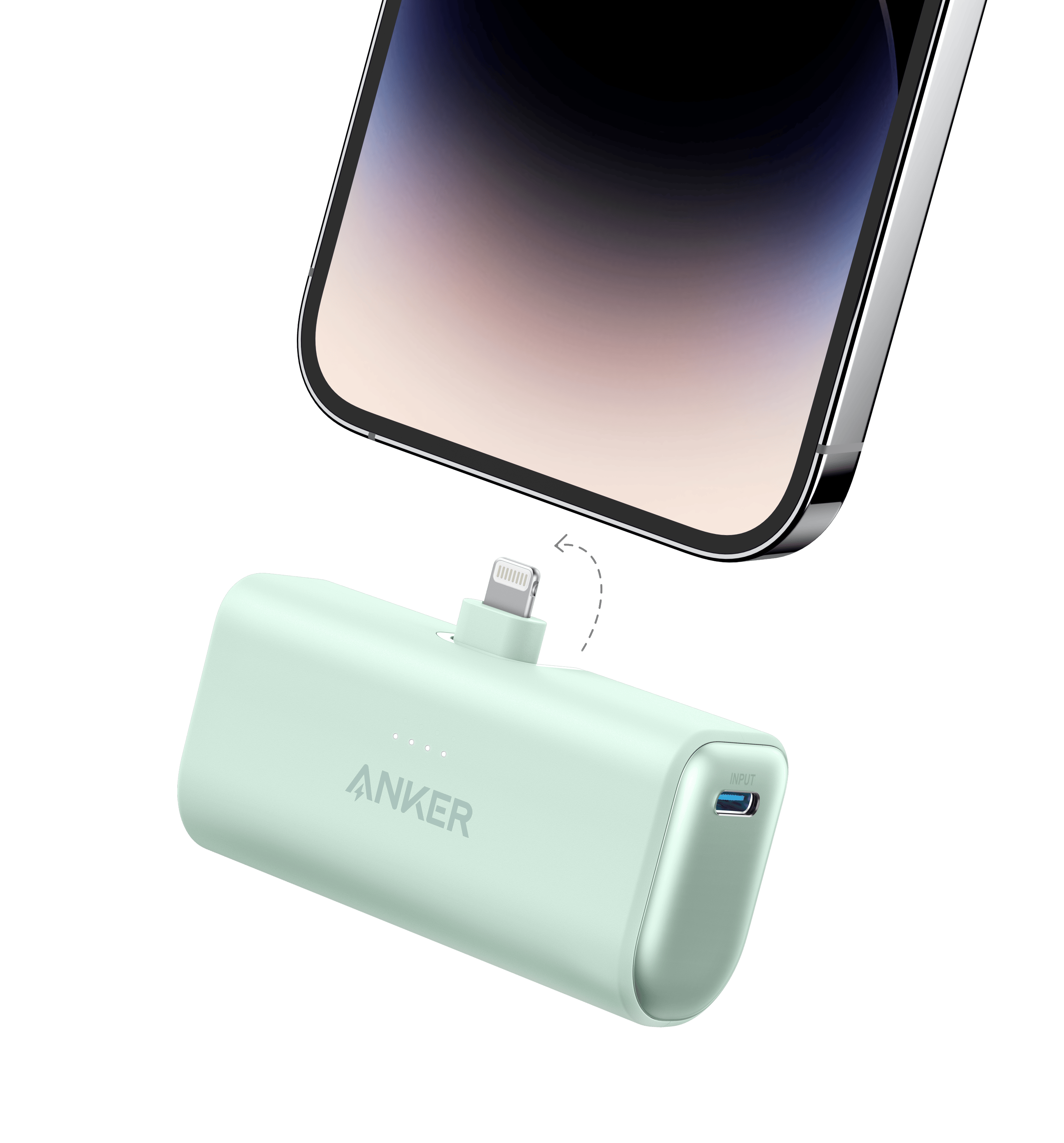 Anker Nano Power Bank (12W, Built-In Lightning Connector) Portable Charger