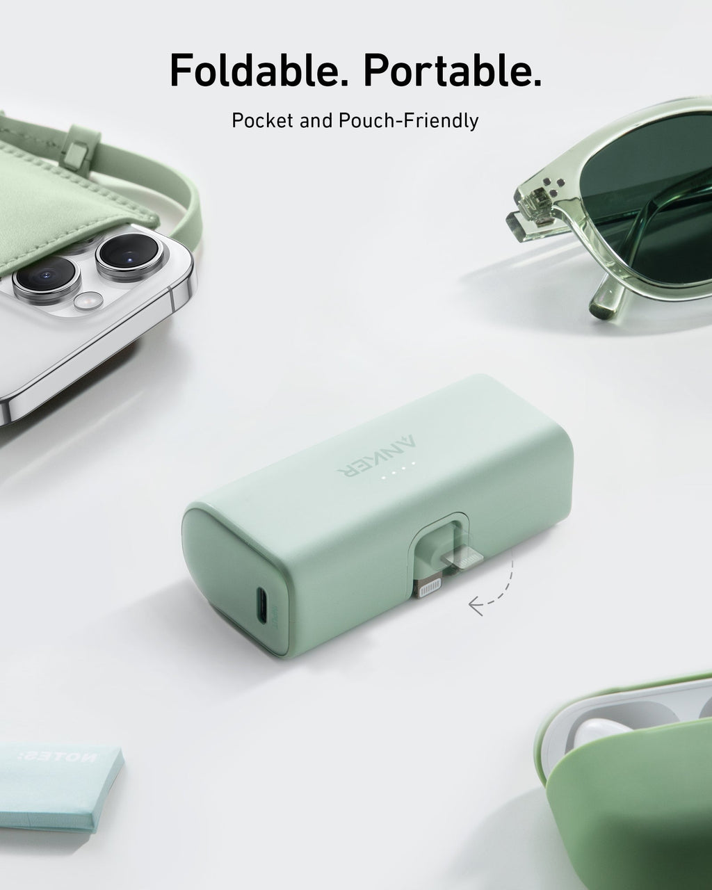 Anker Nano Power Bank (12W, Built-In Lightning Connector) Portable Charger