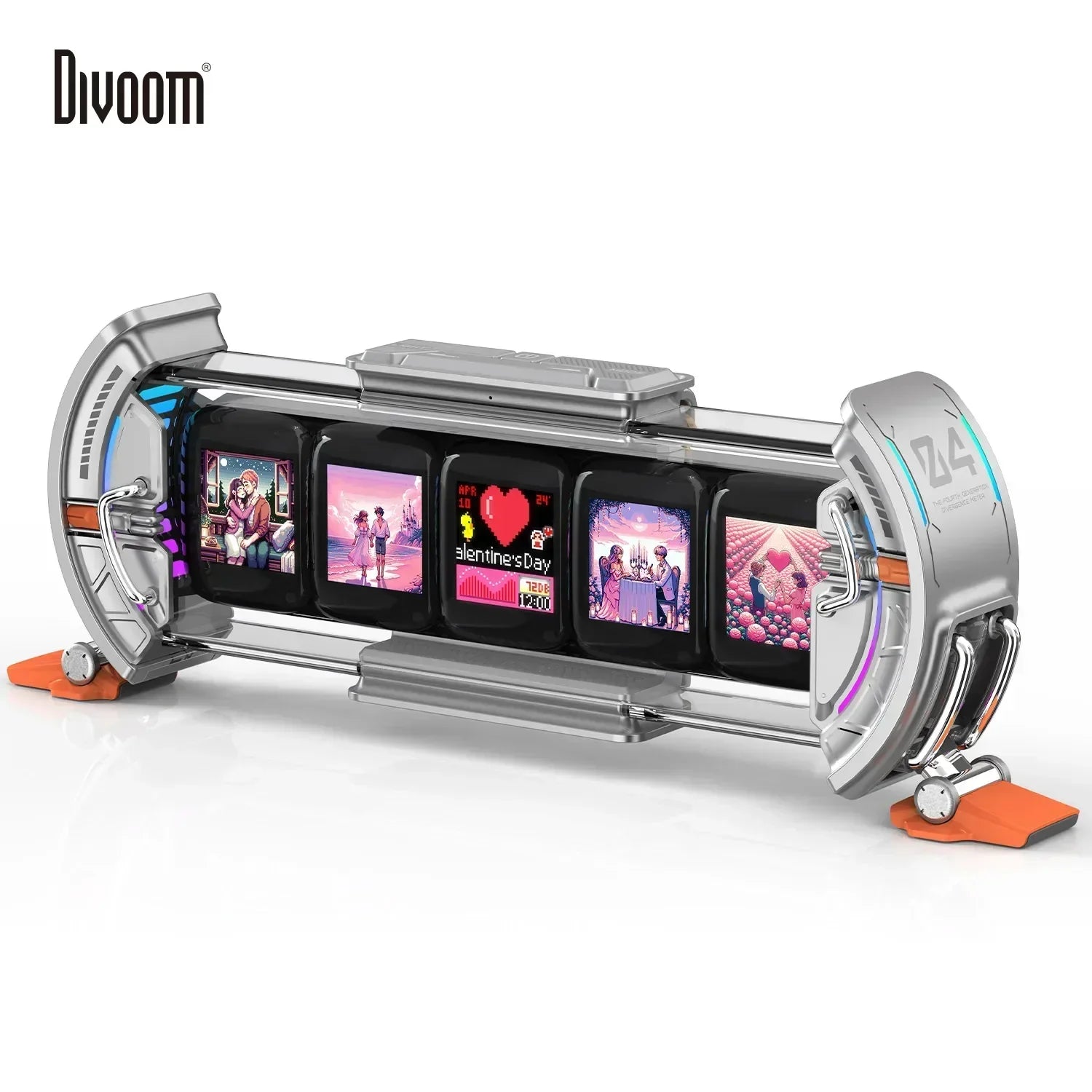 DecorBites™ CyberClock: Smart WiFi Clock with RGB LED Display & App Control