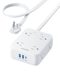 Anker 341 11-in-1 Power Strip: Features 8 AC outlets, 2 USB-A ports, and 1 USB-C port