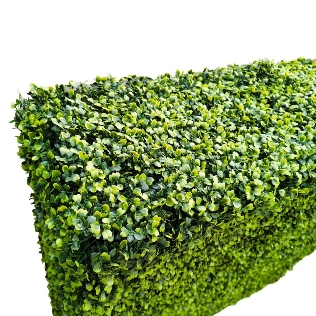 Premium Light Green Artificial Boxwood Hedge 30"L x 30"H