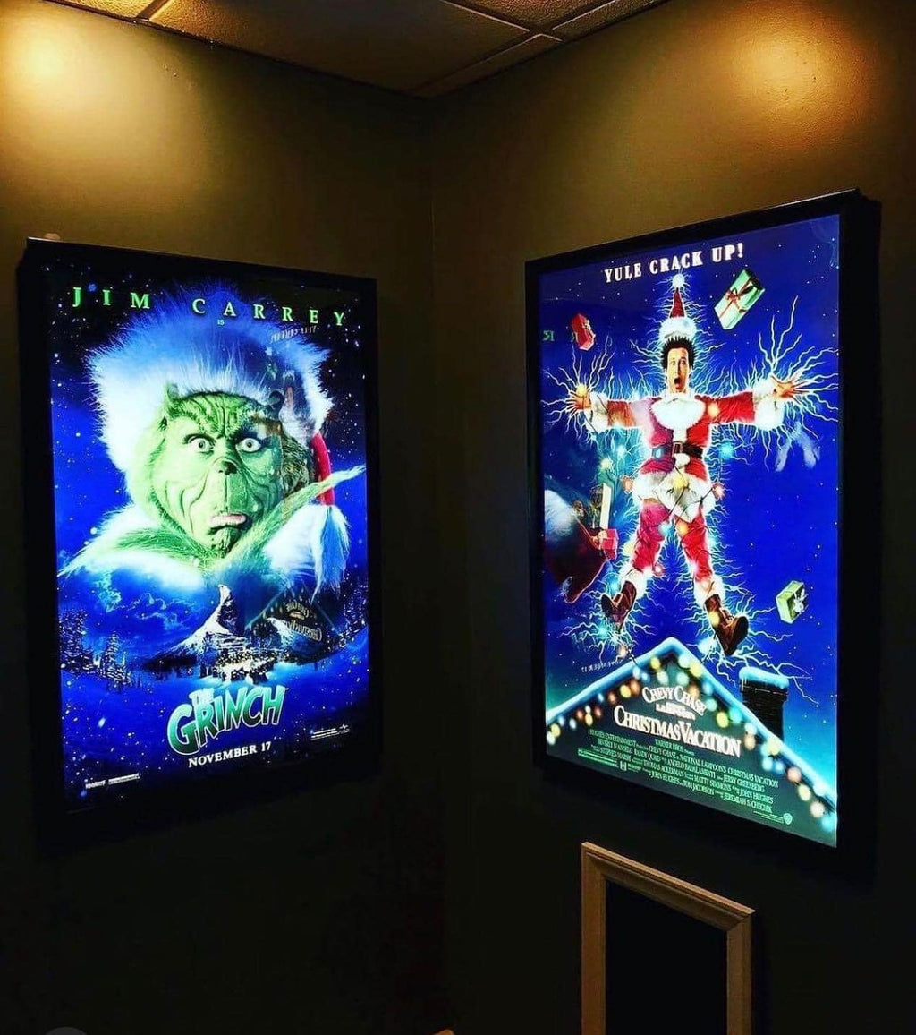 1 Qty Glowbox "World Famous" LED Poster Frame - Select Poster Size: