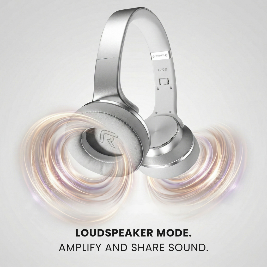 DuoVibe™ - 2-in-1  Over Ear Headphones- Bluetooth Speaker