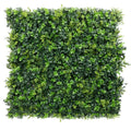 Dark Green Extra Dense Commercial Grade Boxwood Panel 40" x 40" UV + FR Metal Frame