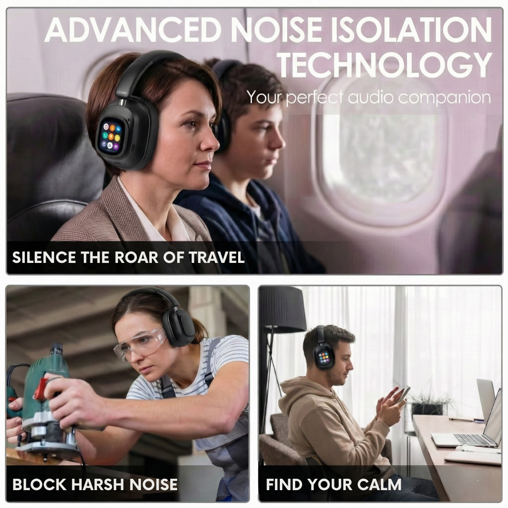 ANC Headphones with Touch Screen